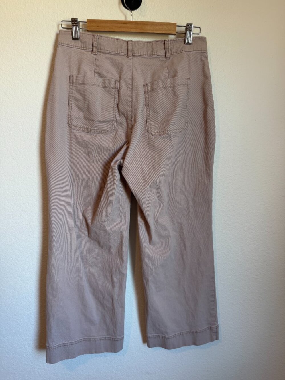Old Navy High Rise Wide-Leg Chino Pants Mollusk Size 8 - Picture 6 of 9
